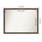 Amanti Art Non-Beveled Wood Wall Mirror, Regis Barnwood Grey Narrow Frame